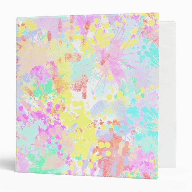 holiES - Splashes seamless pattern pastel 1 Binder (Front/Inside)