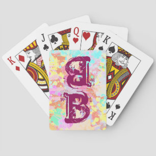 holiES - Splashes seamless pattern pastel 1 Playing Cards