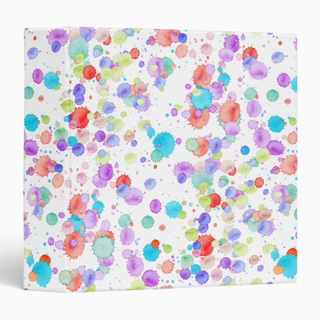 holiES - Splatter multicolored 1 + your backgr. Binder (Front/Spine)