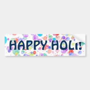 holiES - Splatter multicolored 1 + your backgr. Bumper Sticker