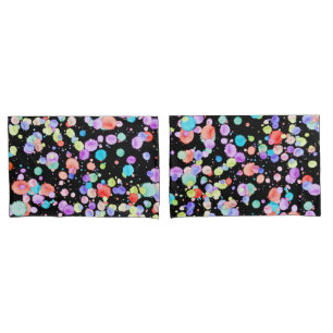 holiES - Splatter multicolored 1 + your backgr. Pillowcase