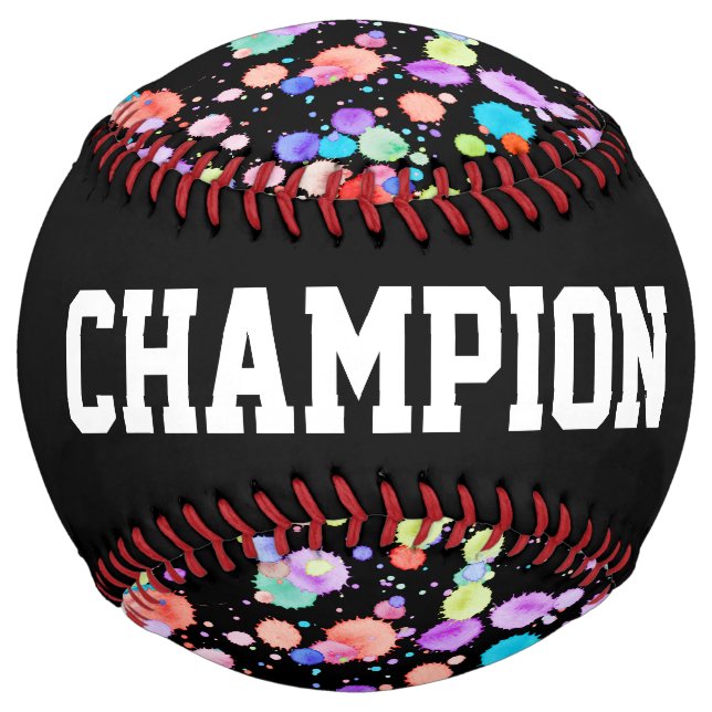 holiES - Splatter multicolored 1 + your backgr. Softball (Front)