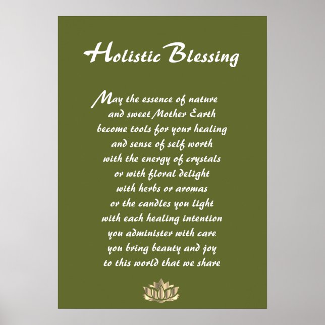 Holistic Blessing Poster (Front)
