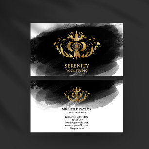 Holistic Celestial Moon Third Eye Yoga Business Ca Card