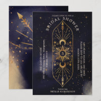 Holistic Celestial Sun & Moon Navy Bridal Shower