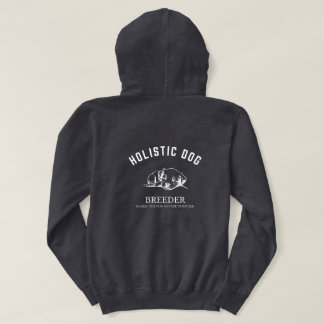 Holistic Dog Breeder Unisex White Design Hoodie
