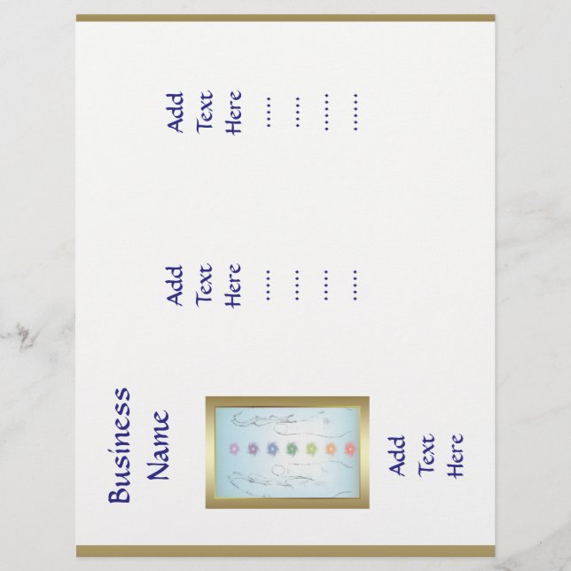 Holistic Healing Hands Trifold template design (Front)