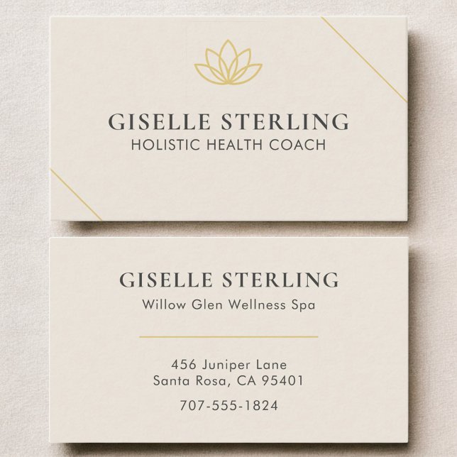 Holistic Health Coach Business Card (Creator Uploaded)