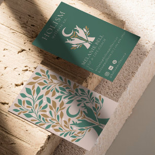 Holistic Health & Wellness Healing Hands Celestial Business Card