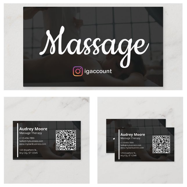 Holistic Massage Therapy Business Card (Holistic Massage Therapy Business Card
)