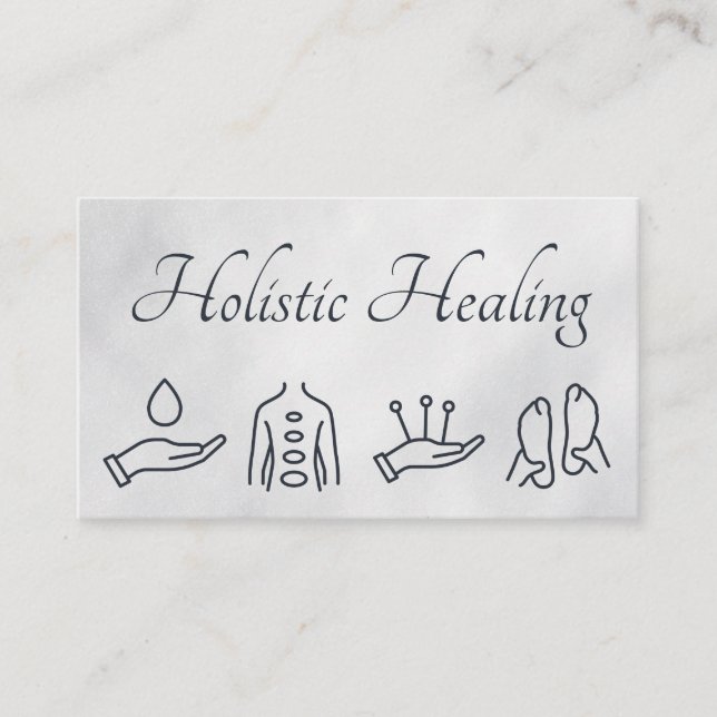 Holistic Medicine | Acupuncture Massage Business Card (Front)