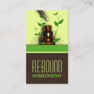Holistic Natural Therapy Homeopathy Cartes de visi