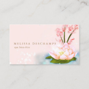Holistic Pink Lotus Beauty Spa Loyalty Card