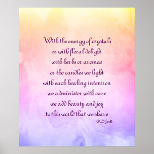 Holistic poem art poster