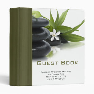 Holistic Spa Guest Book Binder