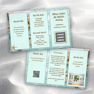 Holistic Spa Retreat Small Folded Brochure