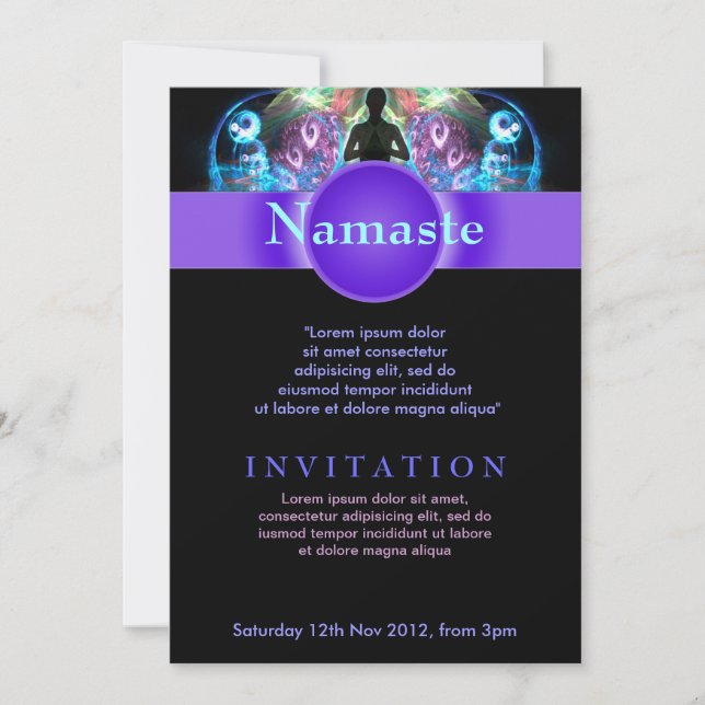 Holistic Spiritual Yoga Workshop Event Flyer Invit Invitation (Front)