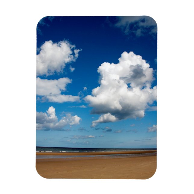 Holkham Beach Norfolk England Poster Classic Round Magnet (Vertical)