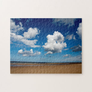 Holkham Beach Norfolk England Poster Jigsaw Puzzle