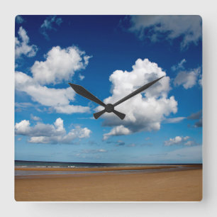Holkham Beach Norfolk England Poster Square Wall Clock