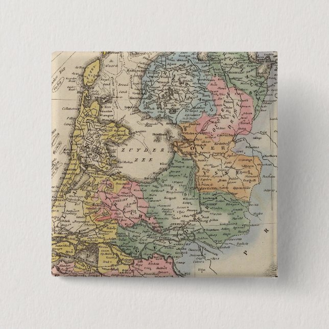 Holland 2 Inch Square Button (Front)