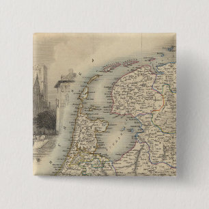 Holland 2 Inch Square Button