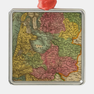 Holland 3 metal ornament