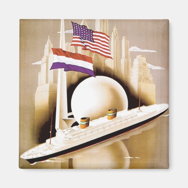 Holland America Line New York Magnet (Front)