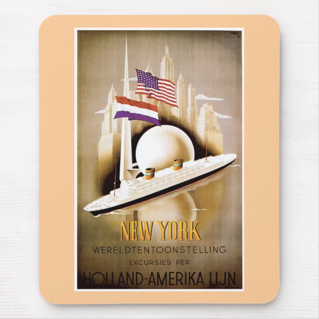 Holland America Line New York Mouse Pad (Front)
