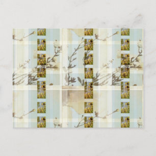 Holland FlowerPlaid Post Card