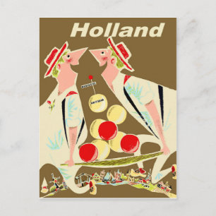 Holland, funny vintage postcard