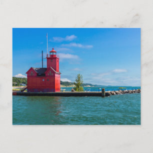 Holland Harbour Lighthouse Postcard