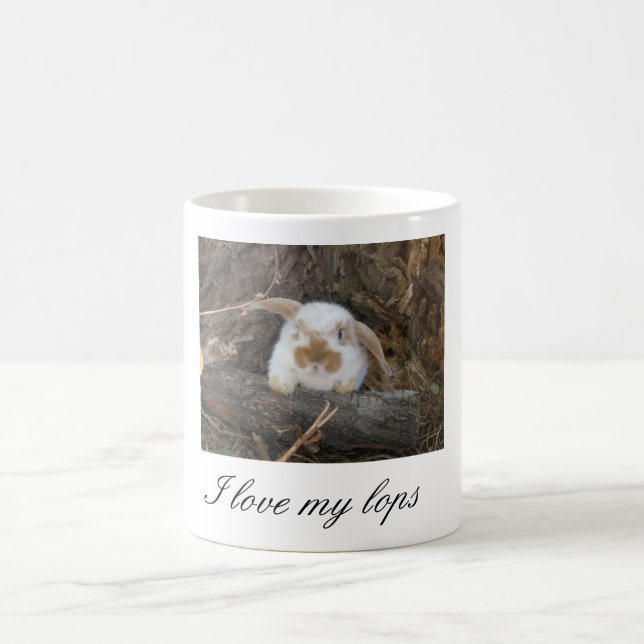 Holland Lop "I love my lops" mug (Center)