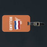 Holland Luggage Tag<br><div class="desc">A shirt if you love the Netherlands. Colours: red,  white blue and orange.</div>