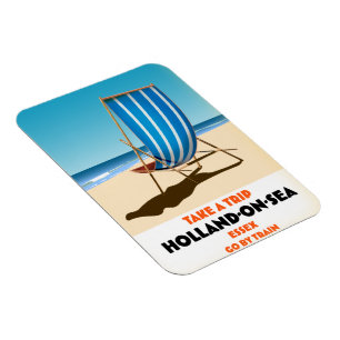 holland on sea Essex vintage style travel poster Magnet