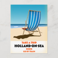 holland on sea Essex vintage style travel poster