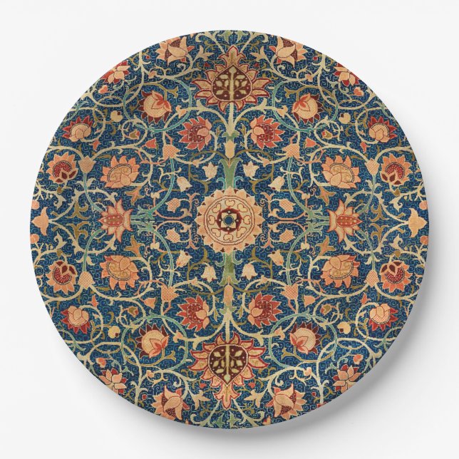 Holland Park Design (by William Morris) Paper Plate (Front)