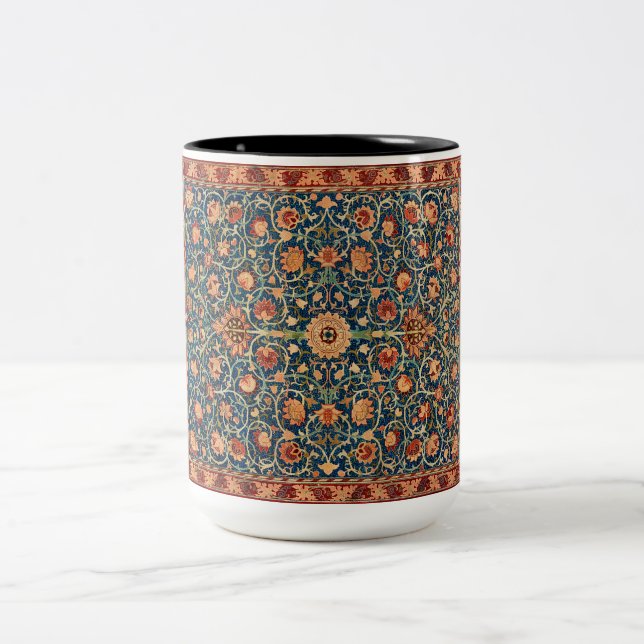 Holland Park Design (by William Morris) Two-Tone Coffee Mug (Center)