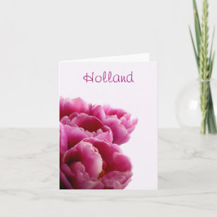 Holland, Purple Tulips Note Card