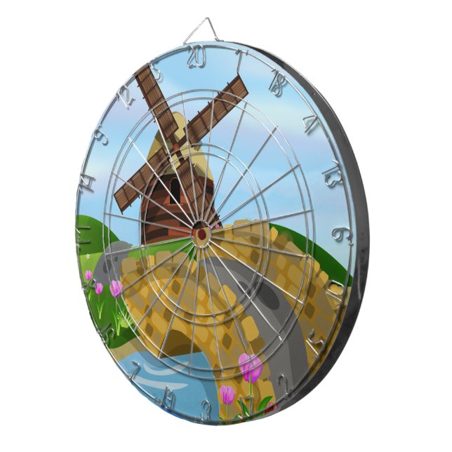 Holland Tulips Dartboard (Front Right)