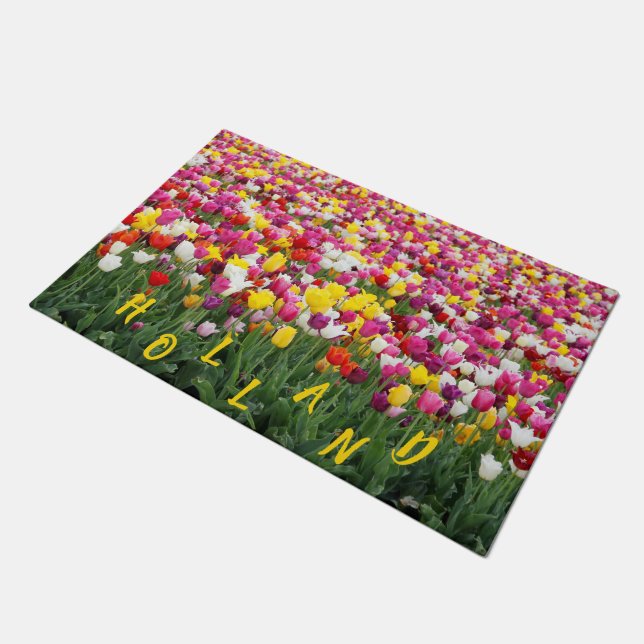 HOLLAND TULIPS DOORMAT (Angled)
