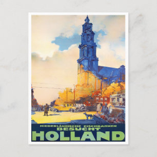 Holland vintage travel Postcard