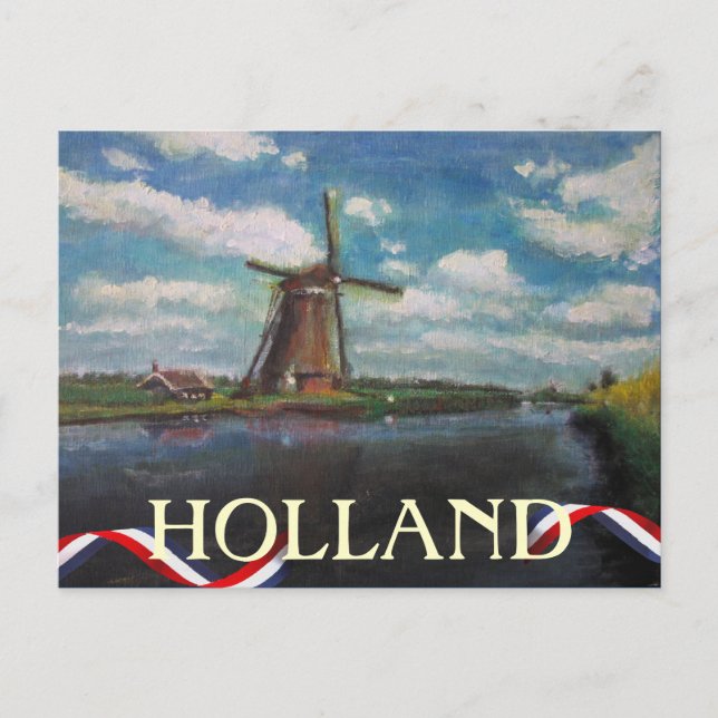 Holland Windmill Postcard (Front)