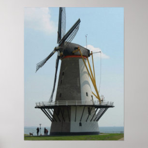 Holland windmill, Vlissingen, The Netherlands Poster