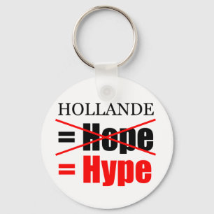 Hollande Not Hope  = Hype !!!!!!!!!!! Keychain