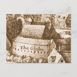 Hollar's Globe Theatre Postcard