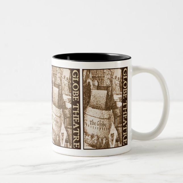 Hollar's Globe Theatre Two-Tone Coffee Mug (Right)