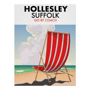 Hollesley Suffolk travel poster