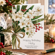 Hollies Narcissus December Birth Flower Birthday