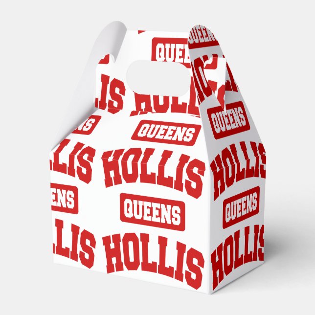 Hollis, Queens, NYC Favor Box (Front Side)